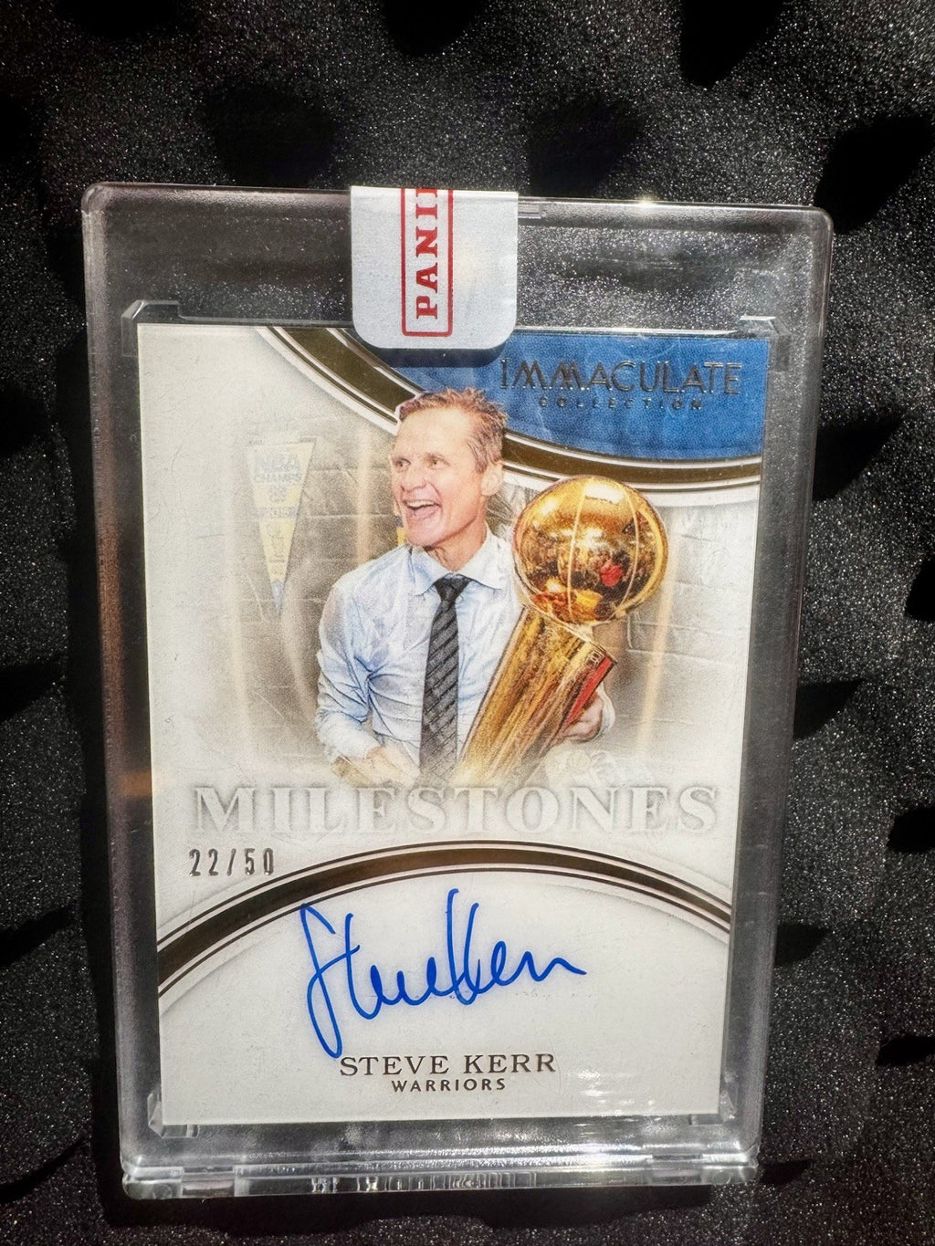 2015-16 Panini Immaculate Collection Milestones Steve Kerr #12 Auto /50 Sealed