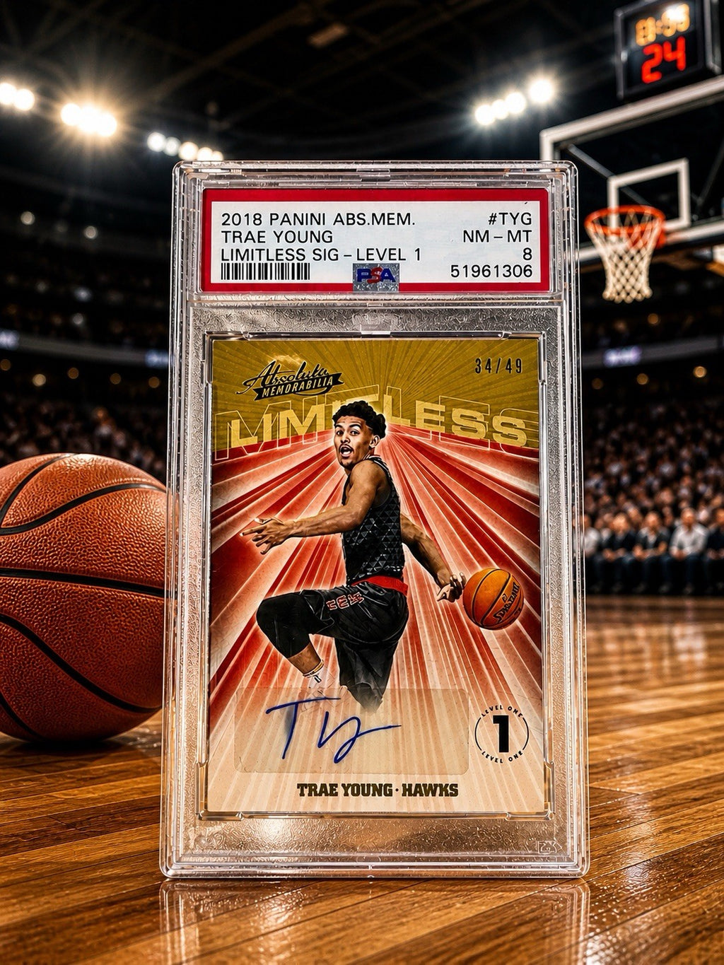 2018-19 Panini Absolute Memorabilia - Limitless Signatures Trae Young #LS-TYG
