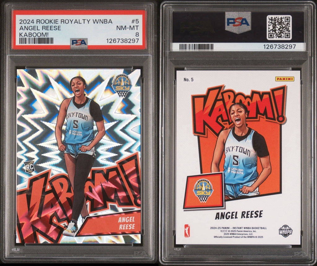ANGEL REESE 2024 PANINI WNBA #5 KABOOM! ROOKIE RC SP KABOOM PSA 8- Pop 1