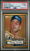 2008 Topps Mickey Mantle Gold Refractor PSA 9 #MMR-52 Pop 125 Rare