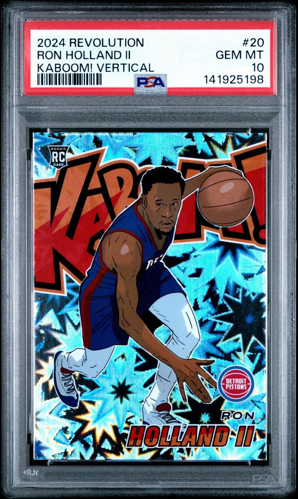 2024-25 Panini Revolution Ron Holland II Kaboom 💥 PSA 10 GEM 💎 Rookie