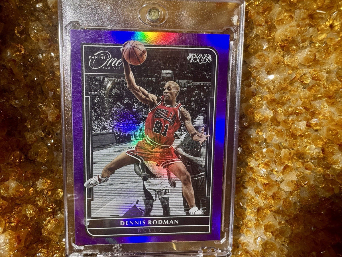 2021-22 Panini One and One - Legends Dennis Rodman #161 Purple /25