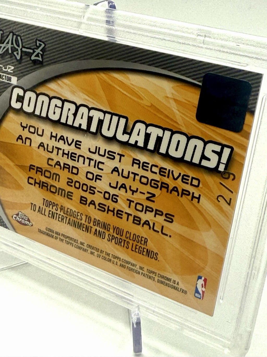 2005-06 Topps Jay Z Signs Of Stardom X-Fractor Auto #’d/9 PSA 10 GEM 💎 Pop 1