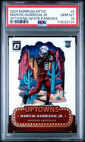 2024 Panini Donruss Optic Uptowns Marvin Harrison Jr #5 White Pandora /25 PSA 10