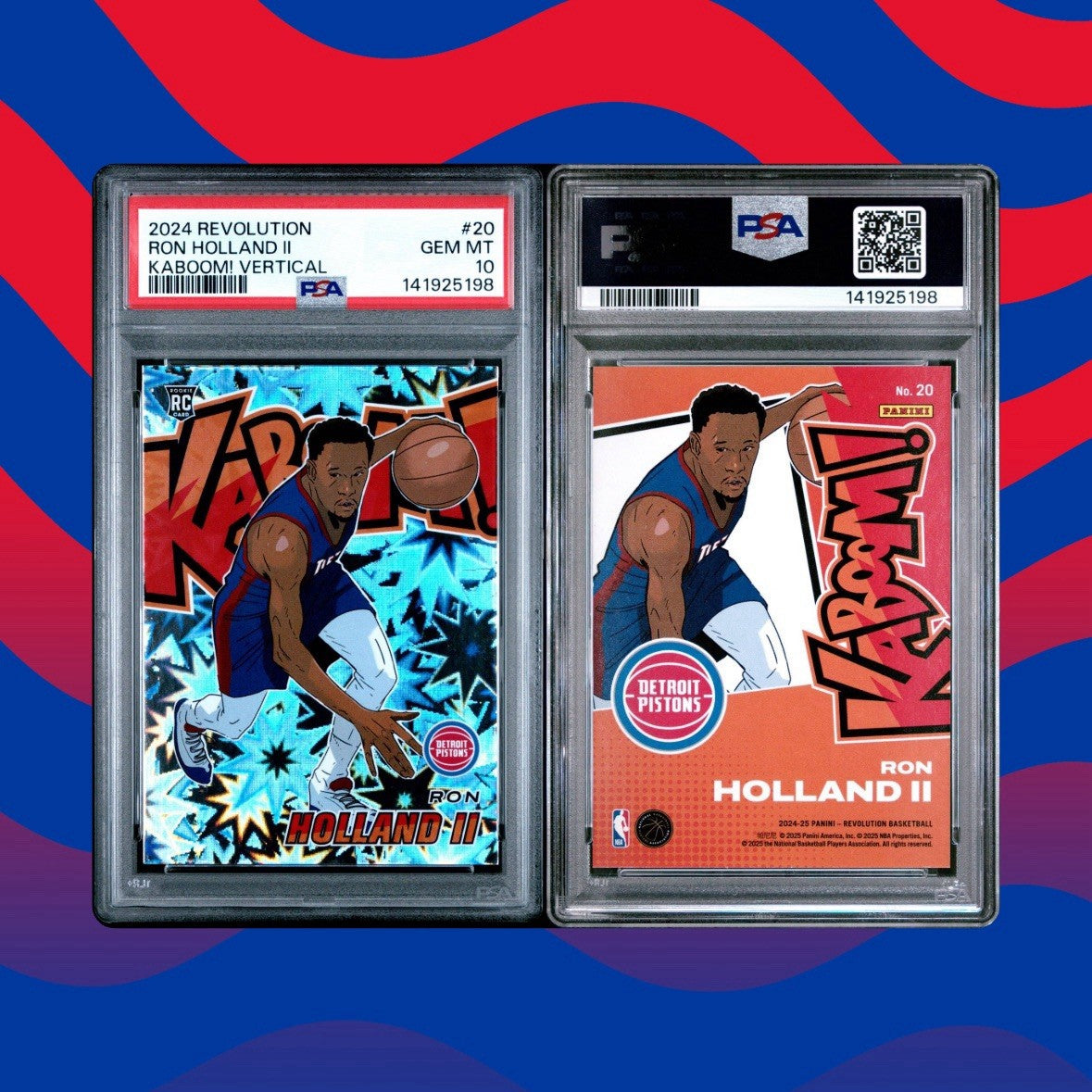 2024-25 Panini Revolution Ron Holland II Kaboom 💥 PSA 10 GEM 💎 Rookie