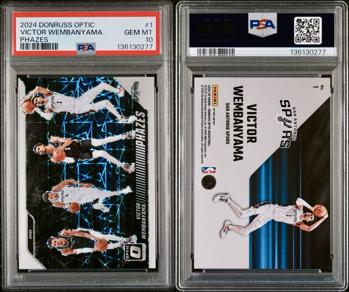 2024-25 Donruss Optic Victor Wembanyama #1 Phazes PSA 10 Spurs CASE HIT!!! SSP!