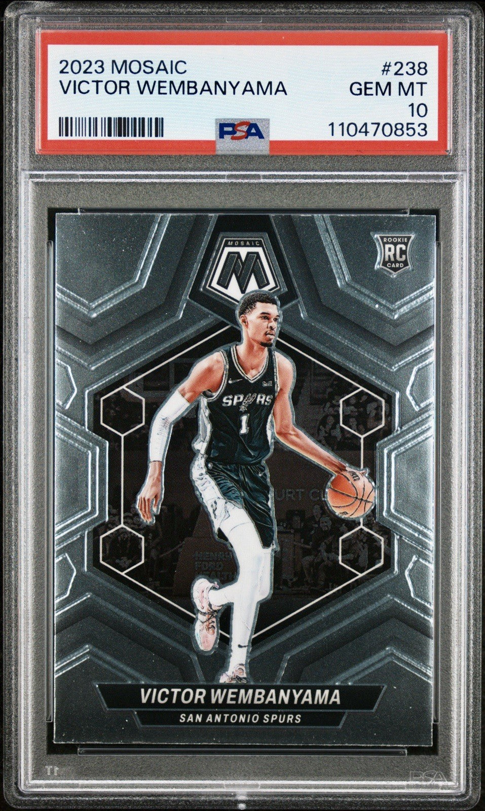 2023-24 Panini Mosaic - Rookies Victor Wembanyama #238 (RC) PSA 10 Gem 💎