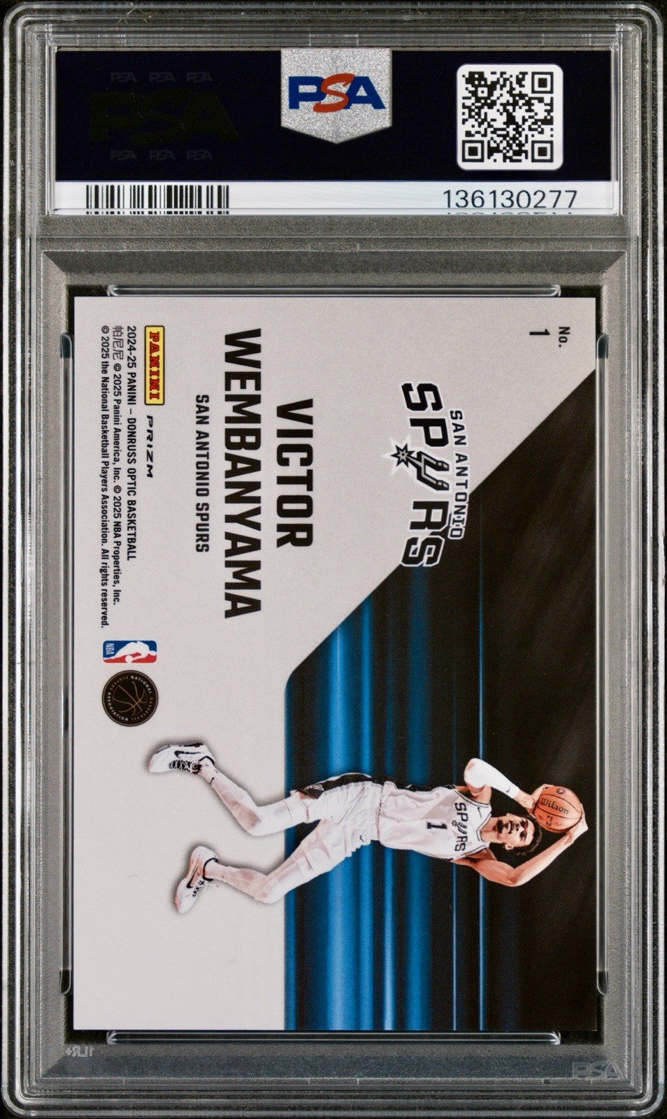 2024-25 Donruss Optic Victor Wembanyama #1 Phazes PSA 10 Spurs CASE HIT!!! SSP!