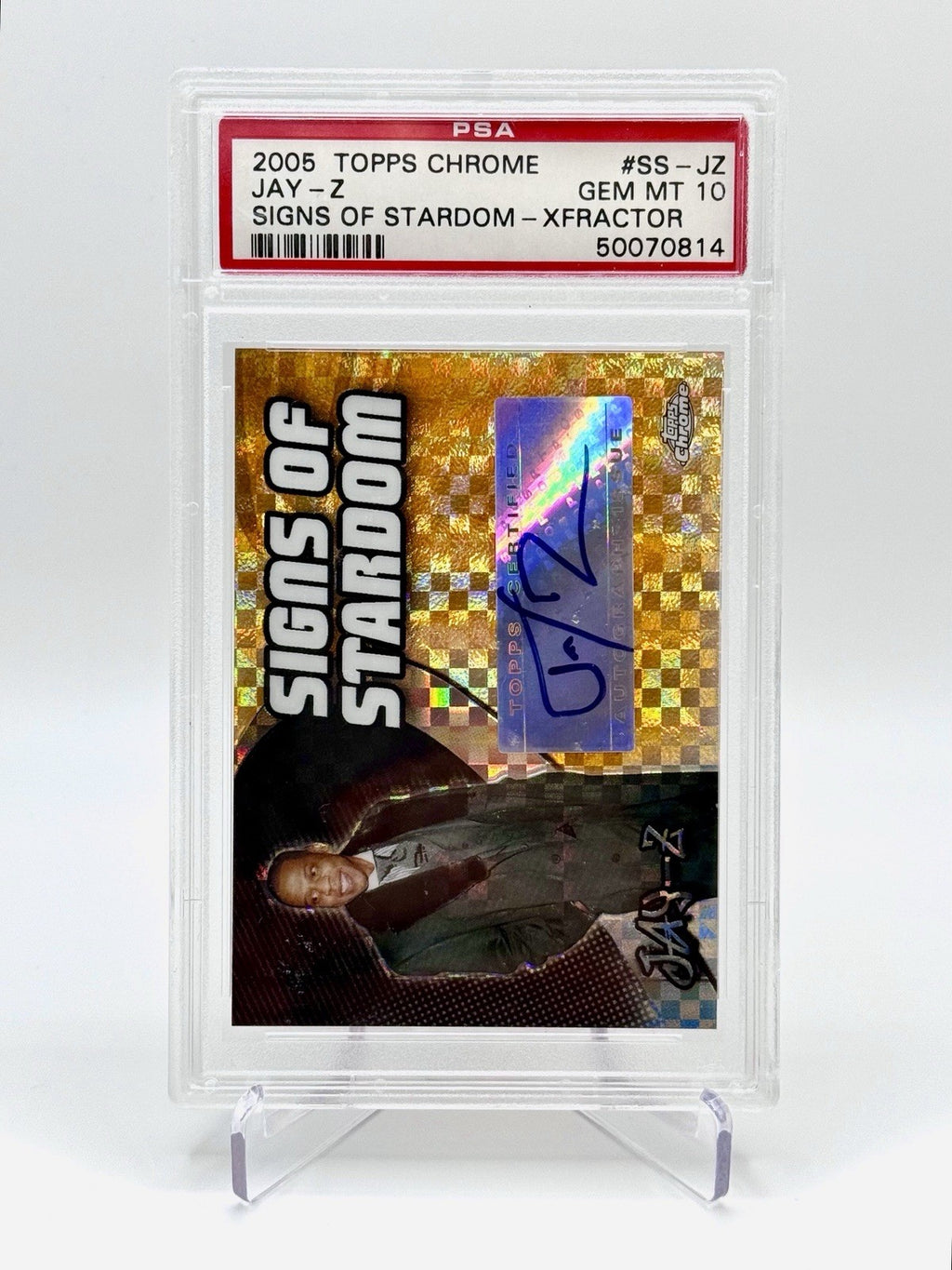2005-06 Topps Jay Z Signs Of Stardom X-Fractor Auto #’d/9 PSA 10 GEM 💎 Pop 1