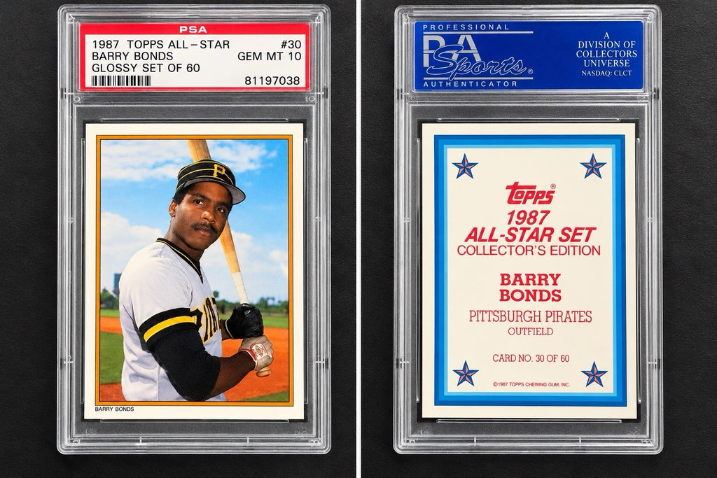 1987 Topps Glossy All-Star Collector's Edition Barry Bonds #30 (RC) PSA 10