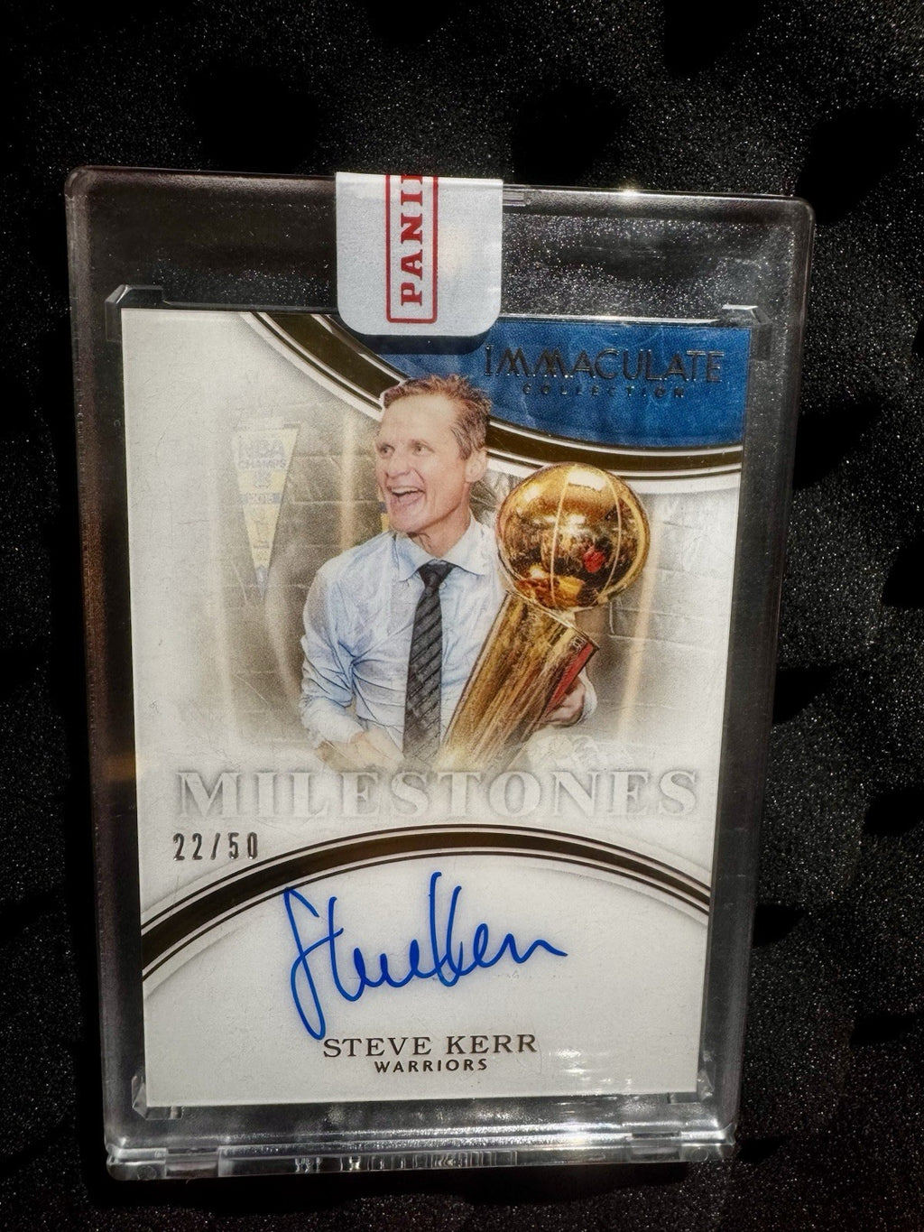 2015-16 Panini Immaculate Collection Milestones Steve Kerr #12 Auto /50 Sealed