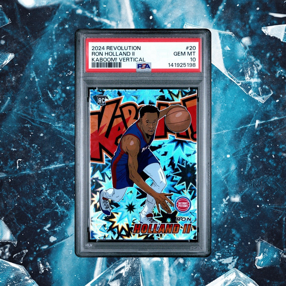 2024-25 Panini Revolution Ron Holland II Kaboom 💥 PSA 10 GEM 💎 Rookie
