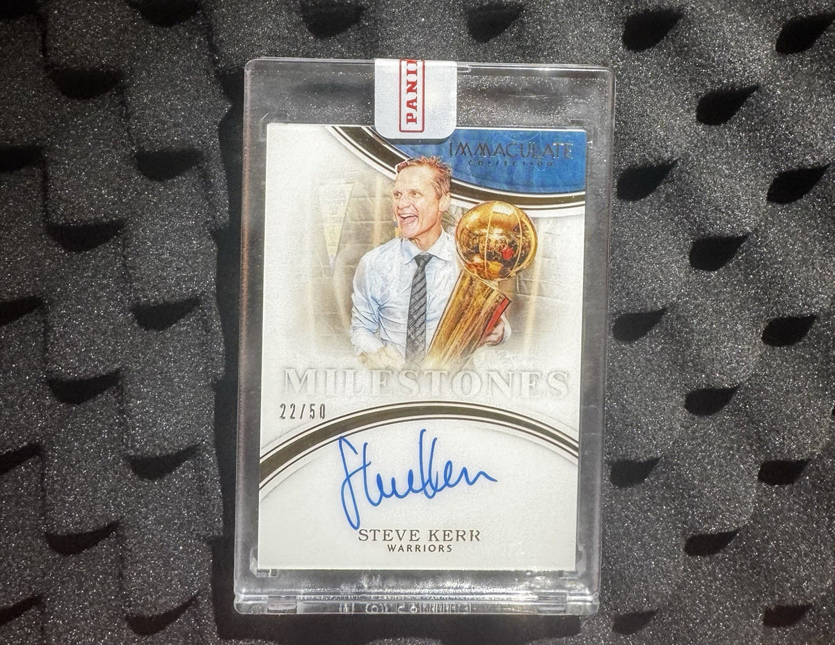 2015-16 Panini Immaculate Collection Milestones Steve Kerr #12 Auto /50 Sealed