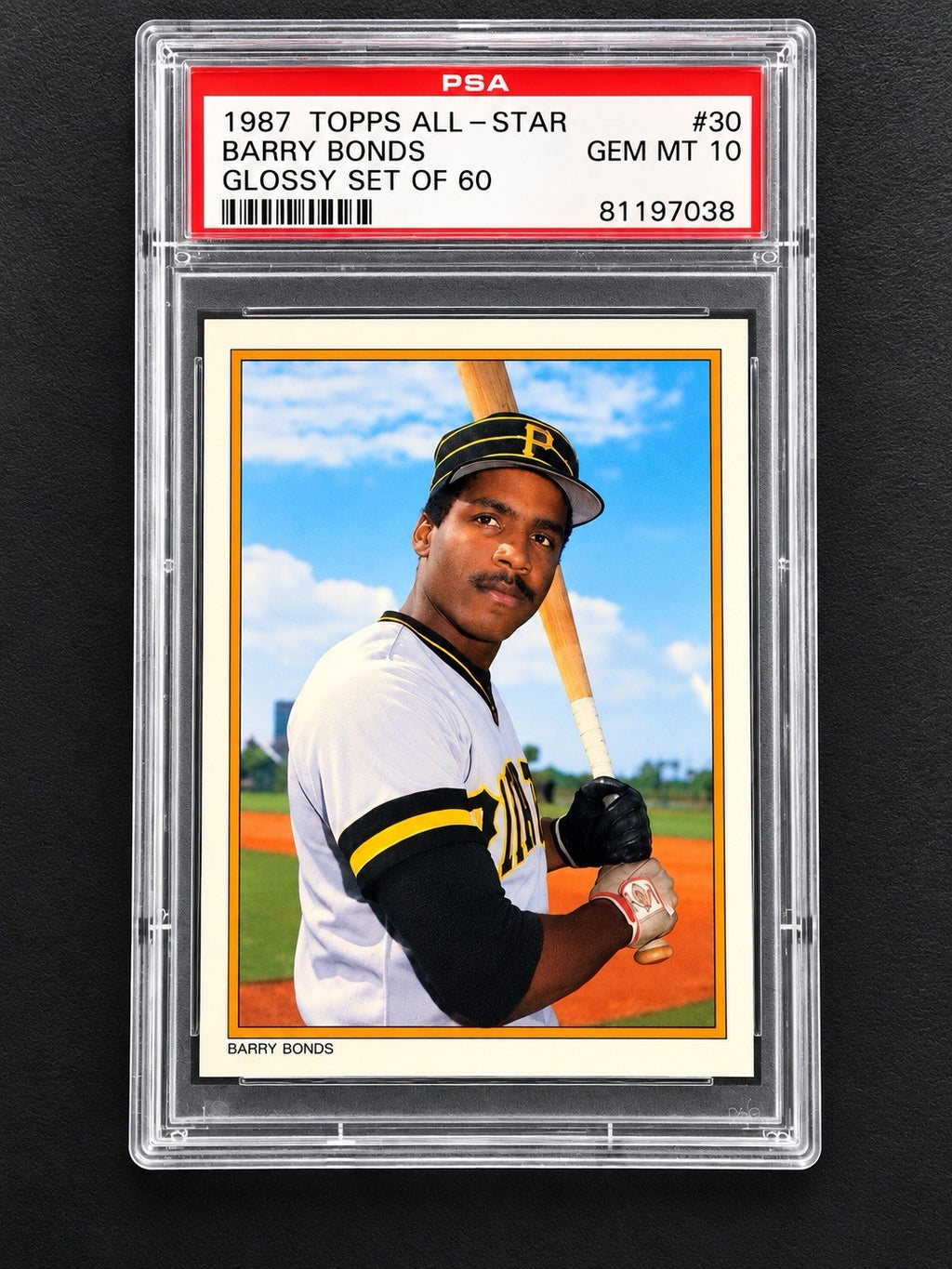 1987 Topps Glossy All-Star Collector's Edition Barry Bonds #30 (RC) PSA 10