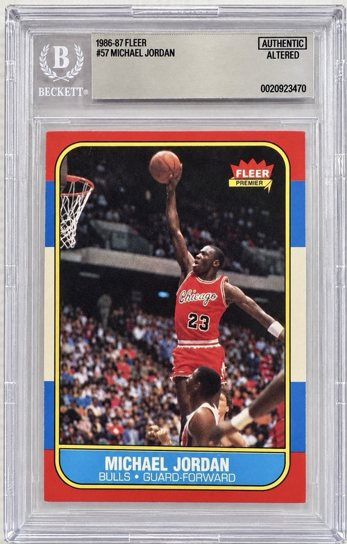 1986-87 Fleer Michael Jordan #57 The Iconic Michael Jordan Rookie BGS Authentic