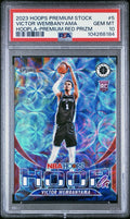 2023 Nba Hoops Premium Stock Hoopla Victor Wembanyama (RC) #5 Premium Red PSA 10