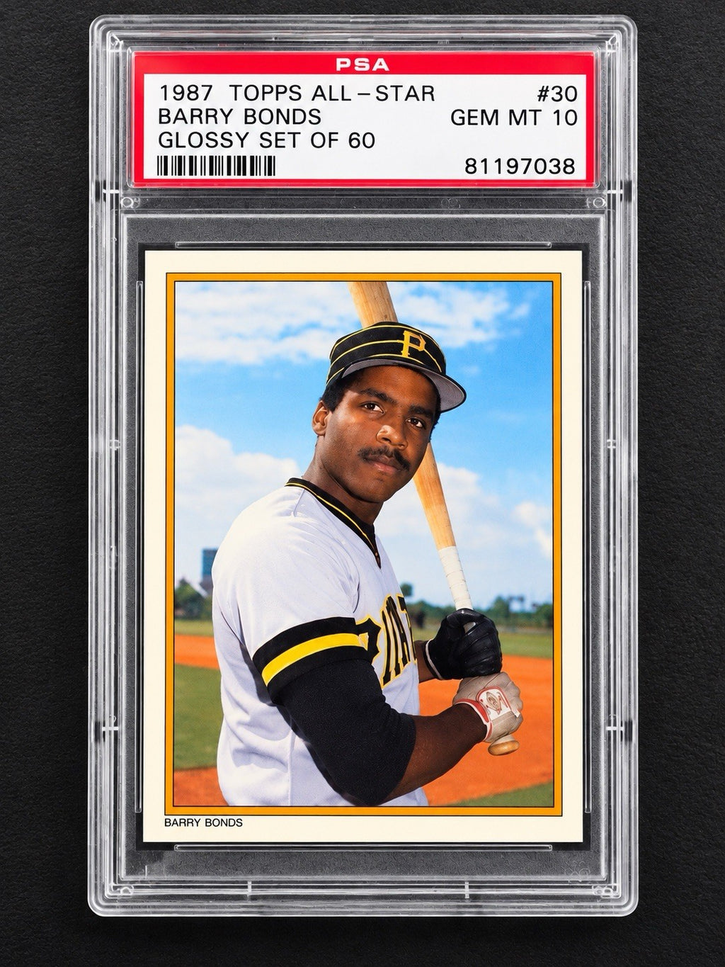 1987 Topps Glossy All-Star Collector's Edition Barry Bonds #30 (RC) PSA 10