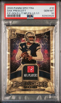 2020 Spectra Dak Prescott 1/1 Gold Vinyl Player Worn Firework 🎇 fabrics PSA 10