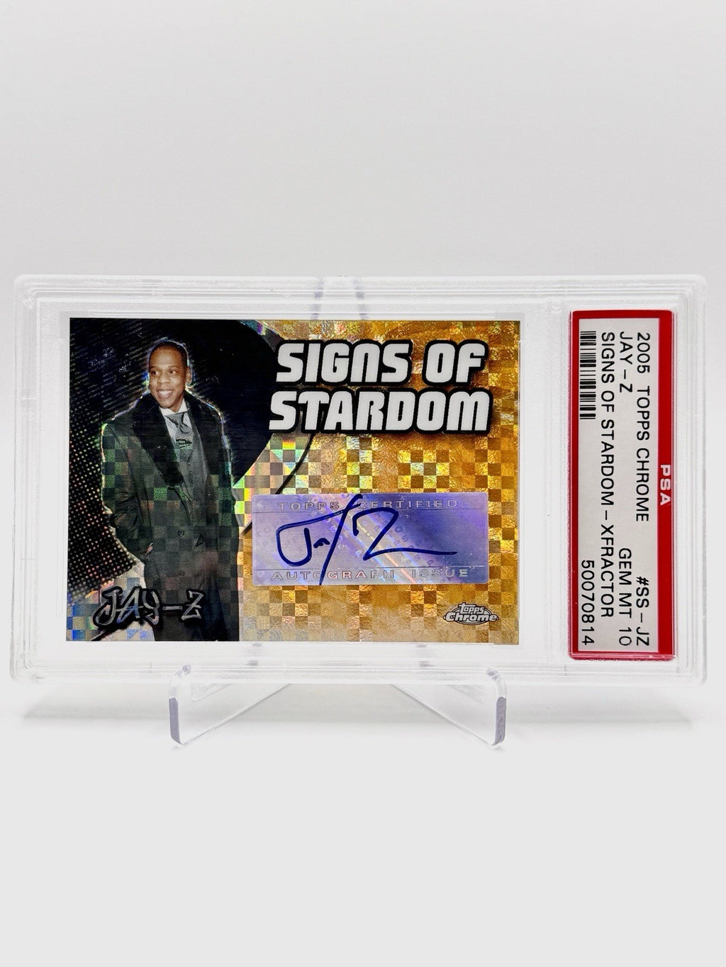 2005-06 Topps Jay Z Signs Of Stardom X-Fractor Auto #’d/9 PSA 10 GEM 💎 Pop 1