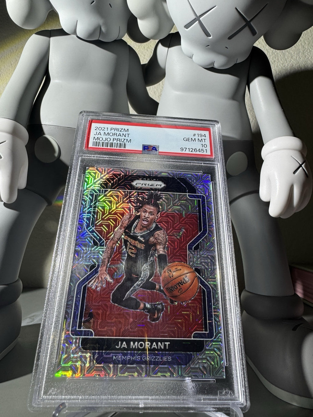2021 Panini Prizm Ja Morant Mojo Prizm 194 PSA 10 SSP /25 Pop 10 Super Rare