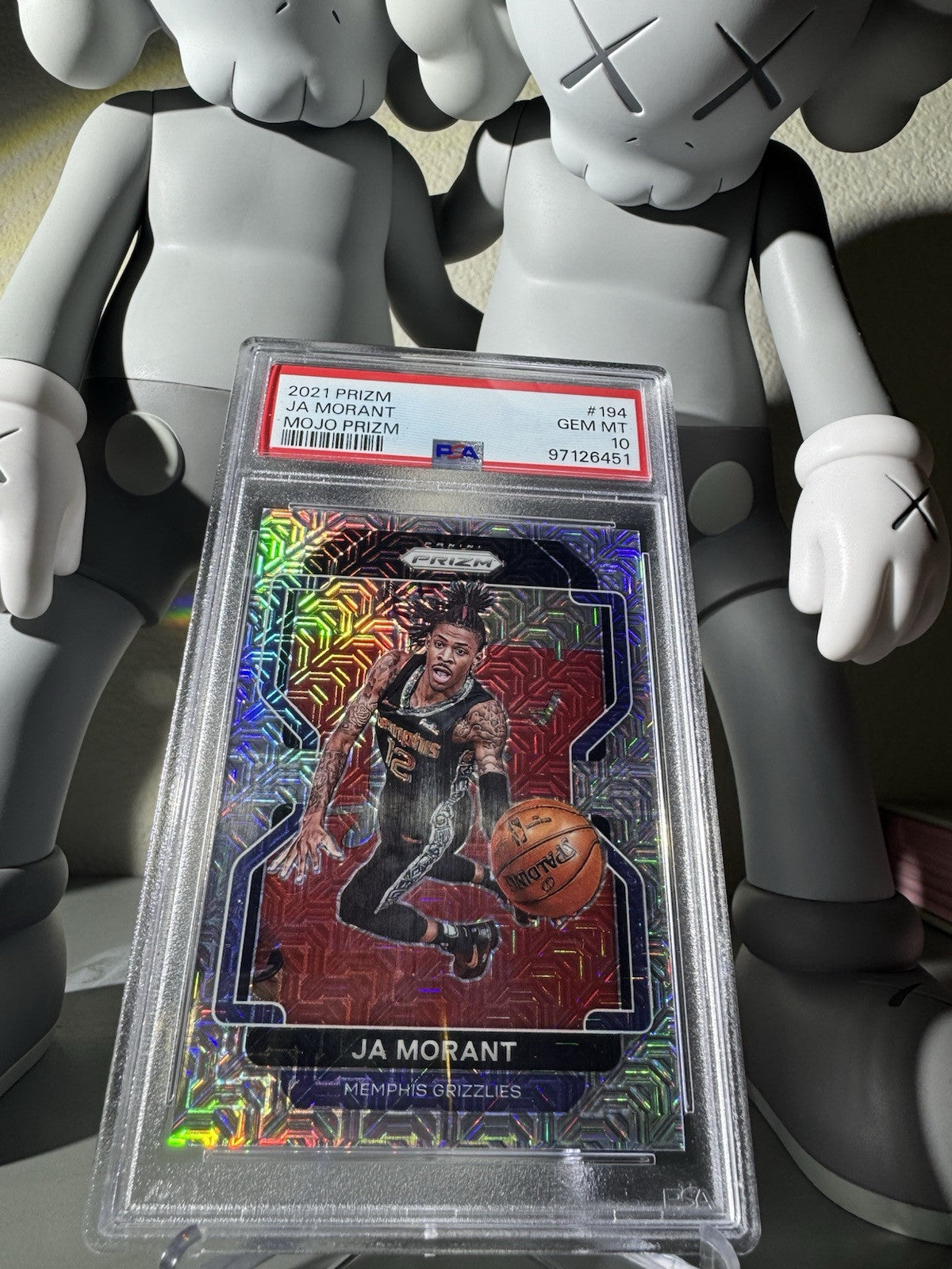 2021 Panini Prizm Ja Morant Mojo Prizm 194 PSA 10 SSP /25 Pop 10 Super Rare