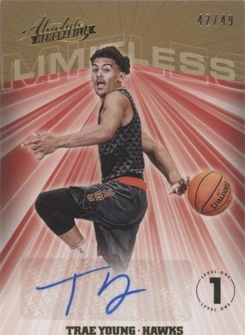 2018-19 Panini Absolute Memorabilia - Limitless Signatures Trae Young #LS-TYG