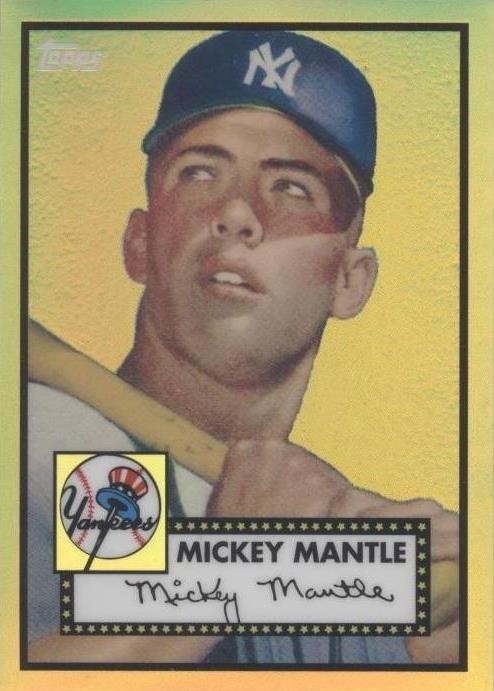 2008 Topps Mickey Mantle Gold Refractor PSA 9 #MMR-52 Pop 125 Rare