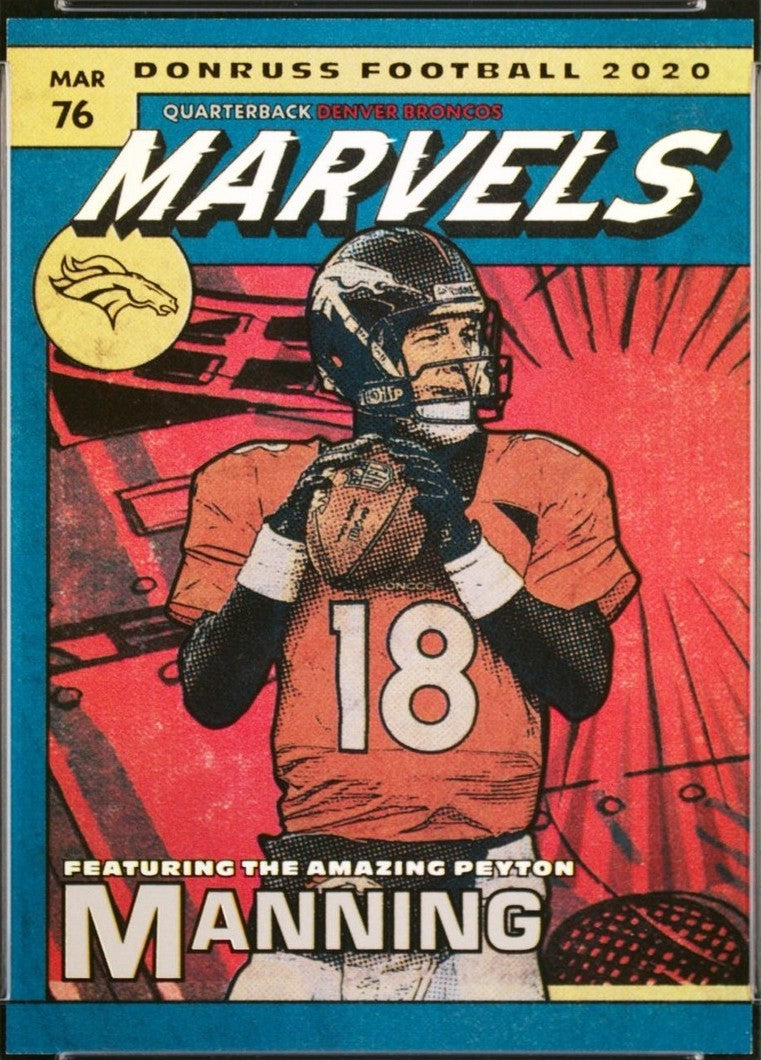 2020 Panini Donruss Marvels Peyton Manning #M-10 1st Year Case Hit PSA 10 Pop 6
