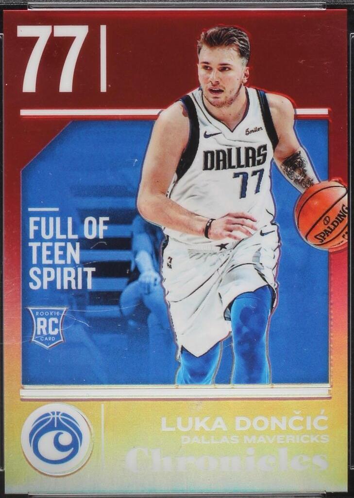 2018 Panini Chronicles Red Luka Doncic RC #512 /149 PSA 10 Gem 💎 Pop 34 Rookie