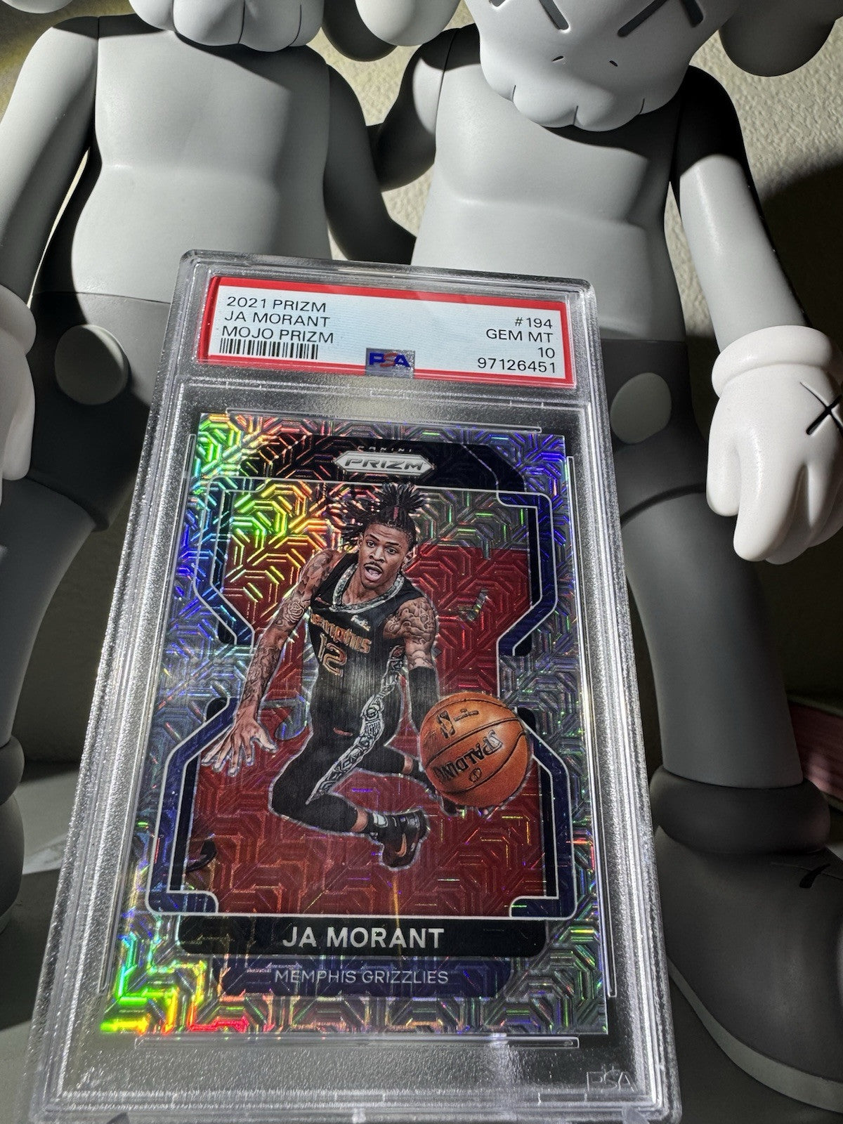 2021 Panini Prizm Ja Morant Mojo Prizm 194 PSA 10 SSP /25 Pop 10 Super Rare